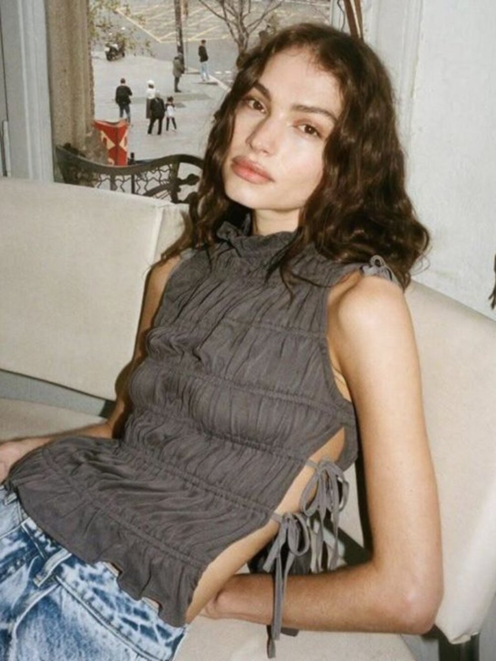 With Jéan Remie Top — Grey